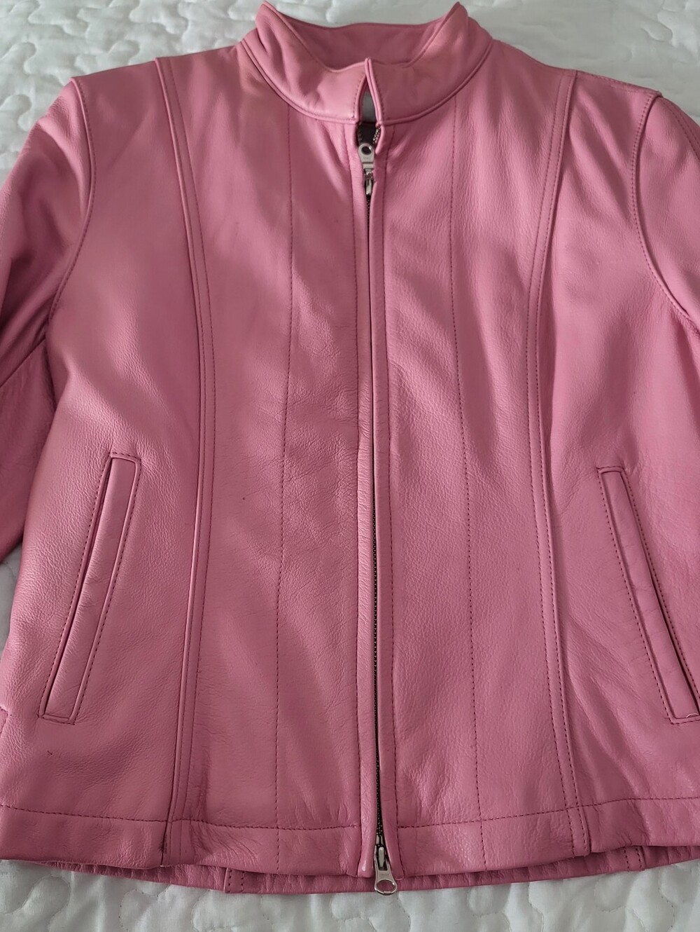 Wilsons Pink Leather Jacket